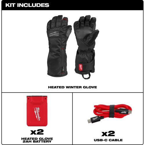 Main product image of Heated Winter Gloves - Black (Small) M700B-21S