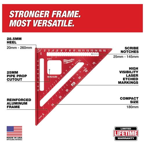 Main product image of 180mm Rafter Square, MLSQ170
