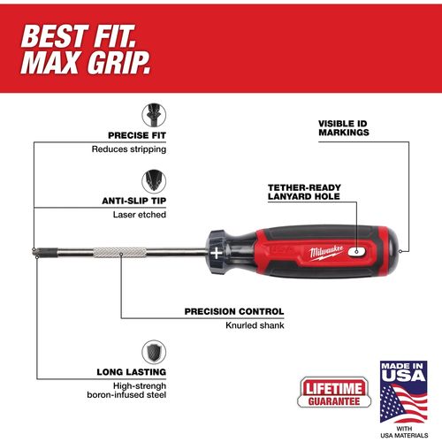 Main product image of #2 Phillips 6" Cushion Grip Screwdriver (USA), MT226