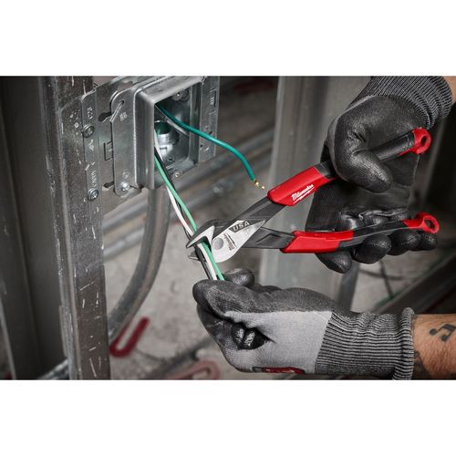 Main product image of 8" Angled Head Diagonal Comfort Grip Cutting Pliers (USA), MT558A