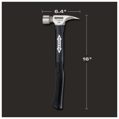 Main product image of STILETTO 14oz Milled/Curved Fiberglass Hammer, TI14MC-F