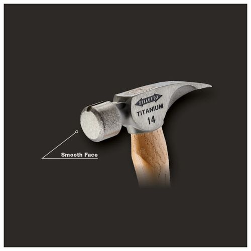 Main product image of STILETTO 14oz Smooth/Straight Hickory Hammer, TI14SS