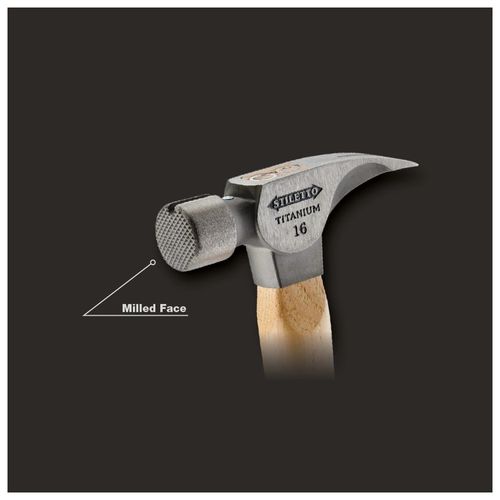Main product image of STILETTO 16oz Milled/Curved Hickory Hammer, TI16MC