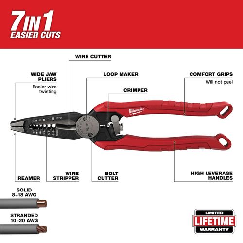Main product image of 7IN1 High-Leverage Combination Pliers