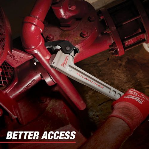 Main product image of 18" Aluminum Self-Adjusting Pipe Wrench
