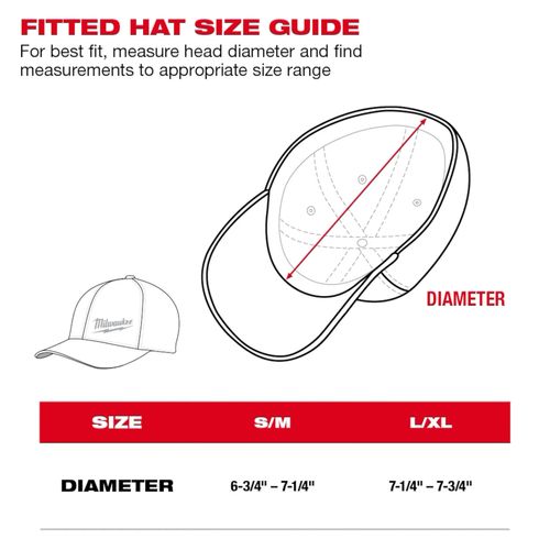 Main product image of WORKSKIN Performance Fitted Hat - Large/XL in Dark Gray