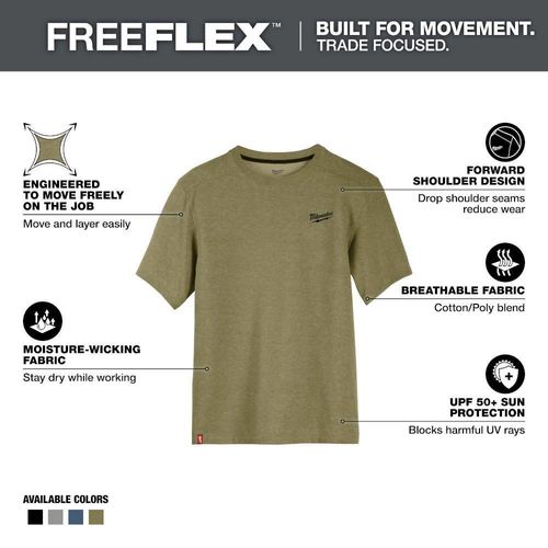 Main product image of FREEFLEX Hybrid Work Tee - Short Sleeve - Large