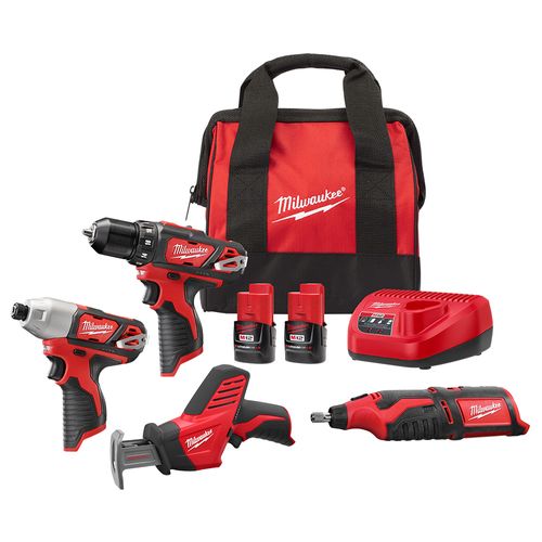 Main product image of M12 Drill/Driver, Rotary Tool, Impact Driver, HACKZALL Saw Kit