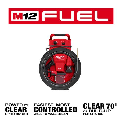 Main product image of M12 FUEL High Speed Chain Snake for 1-1/4"-2" Pipes