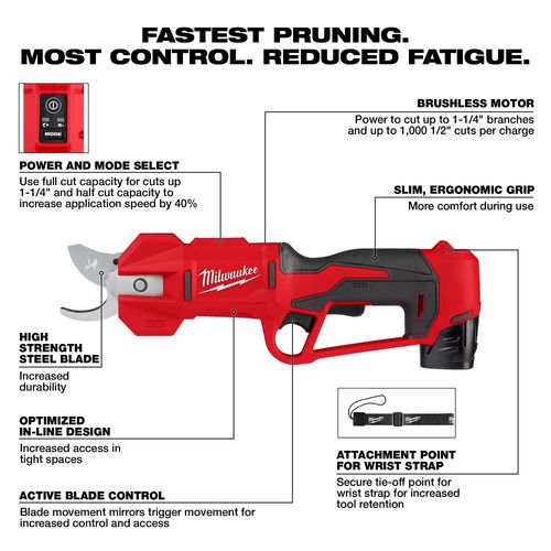 Main product image of M12 Brushless Pruning Shears Kit, 2534-21