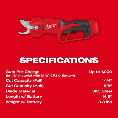 Main product image of M12 Brushless Pruning Shears Kit, 2534-21