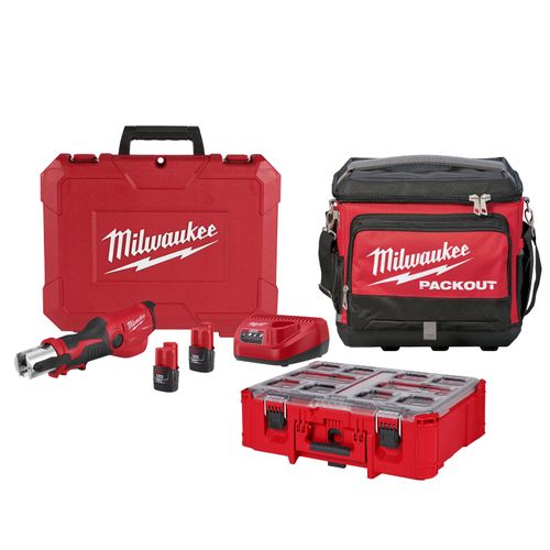 Main product image of M12 Force Logic Press Tool Kit w/ One-Key (No Jaws), PACKOUT Deep Organizer & PACKOUT Cooler