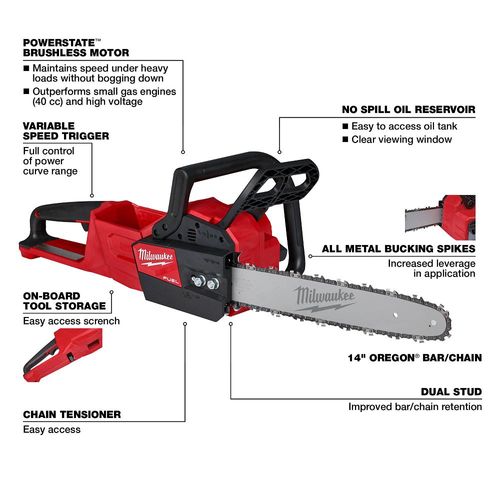 Main product image of M18 FUEL 14" Chainsaw, 2727-20C
