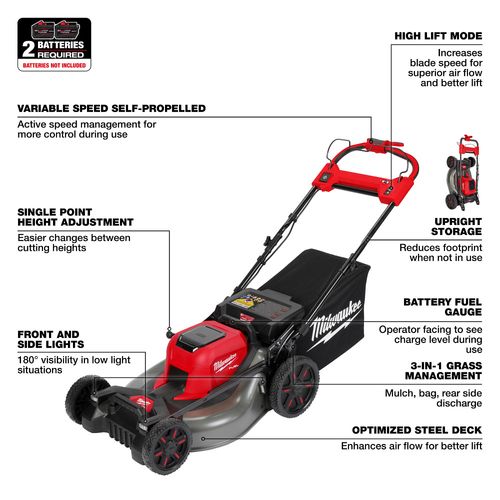 Main product image of M18 FUEL 21" Self-Propelled Dual Battery Mower