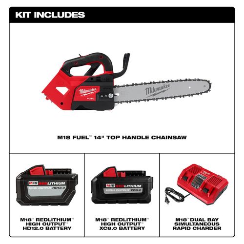Main product image of M18 FUEL 14" Top Handle Chainsaw 2 Battery Kit