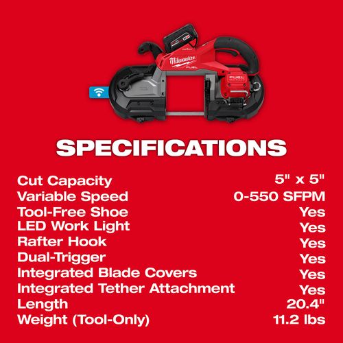 Main product image of M18 FUEL Dual Trigger Deep Cut Band Saw Kit