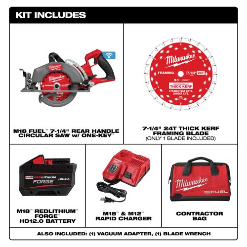 Main product image of M18 FUEL 7-1/4" Rear Handle Circular Saw w/ ONE-KEY Kit, 2931-21HD