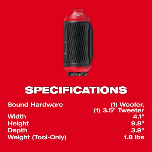 Main product image of M12 Bluetooth Jobsite Speaker w/ PACKOUT Compatibility