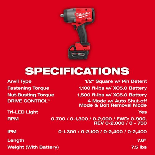 Main product image of M18 FUEL 1/2" Impact Wrench w/ Friction Ring, LED Stick Light and Impact Socket Set Combo Kit