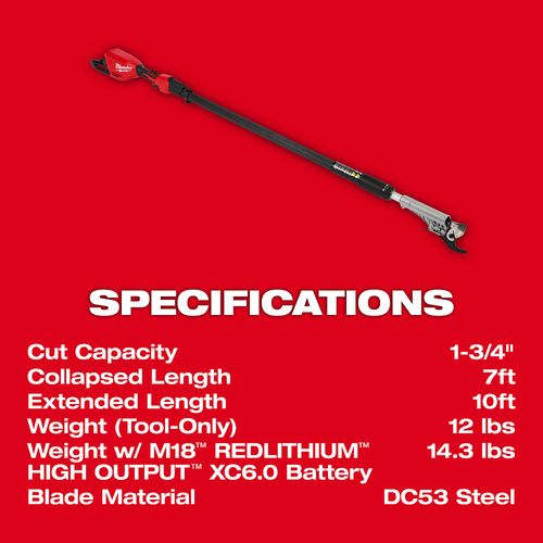 Main product image of M18 Brushless Telescoping Pole Pruning Shears