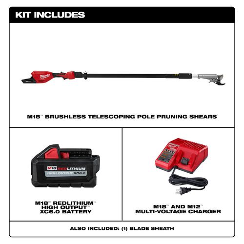 Main product image of M18 Brushless Telescoping Pole Pruning Shears Kit