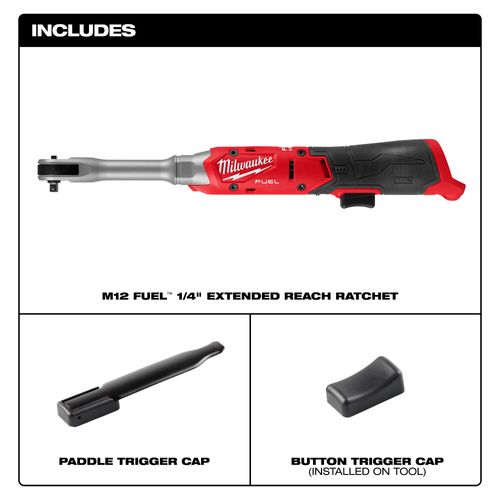 Main product image of M12 FUEL 1/4" Extended Reach Ratchet (Tool Only), 3058-20