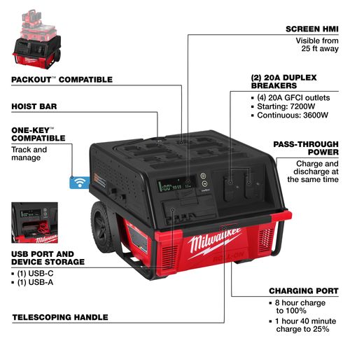 Main product image of Roll On 7,200W/3,600W 6.0 kWh Power Supply, 3301R