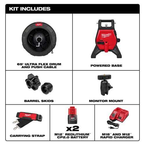 Main product image of M12 65' Ultra Flex Compact Inspection Camera Kit