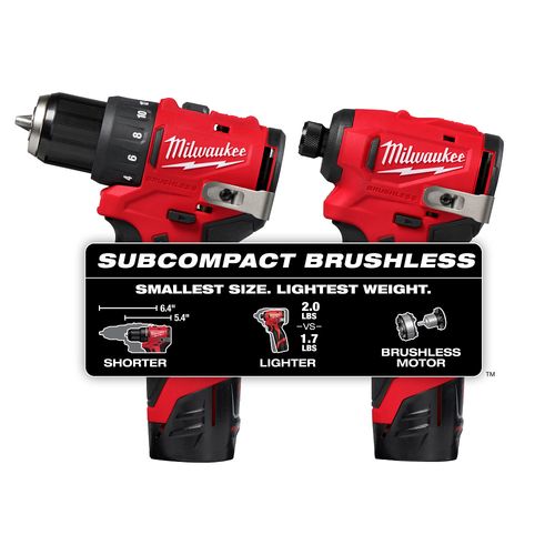 Main product image of M12 Subcompact Brushless Drill/Driver, Impact Driver Kit