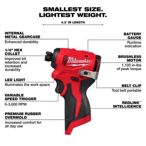 Main product image of M12 Subcompact Brushless Drill/Driver, Impact Driver Kit