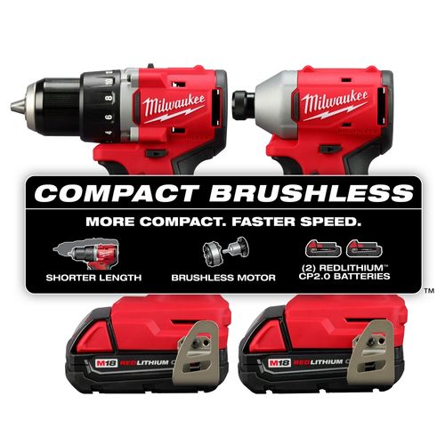 Main product image of M18 Compact Brushless Drill/Driver, Impact Driver Kit