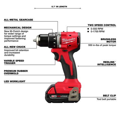 Main product image of M18 Compact Brushless Drill/Driver, Impact Driver Kit
