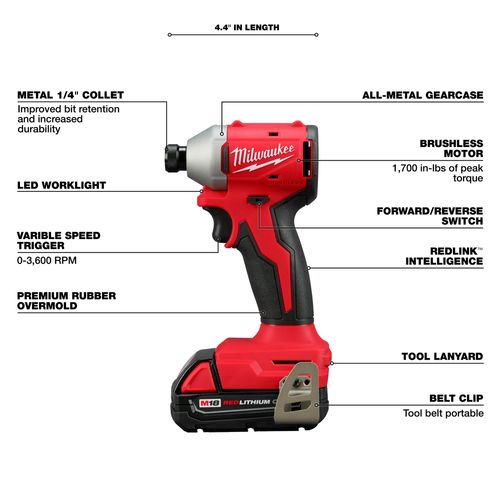 Main product image of M18 Compact Brushless Drill/Driver, Impact Driver Kit