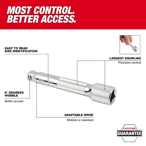 Main product image of 1/2" Drive 3" Wobble Extension