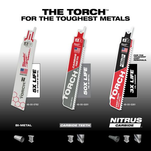 Main product image of 6" 10 TPI The Torch SAWZALL Blades (5 Pack)