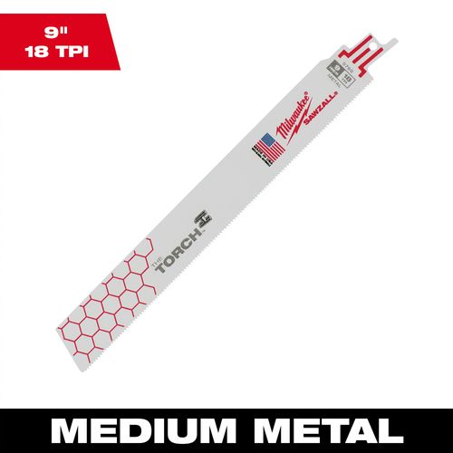 Main product image of 9" 18 TPI TORCH SAWZALL Blades (10 Pack)