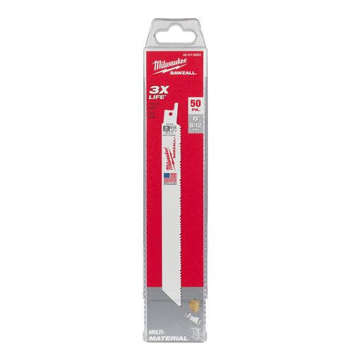 Main product image of 8" 8/12 TPI SAWZALL Blade (50 Pack)