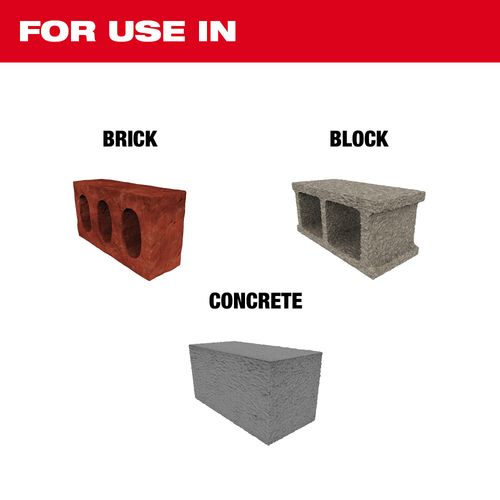 Main product image of SDS PLUS M2 2-Cutter 1/2" x 6" Drill Bit (3 Pack)