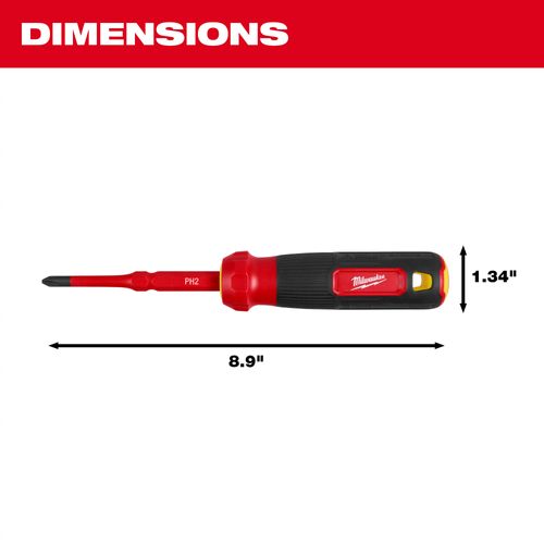 Main product image of 2-in-1 1000V Insulated Flip Shank Multi-Bit Screwdriver
