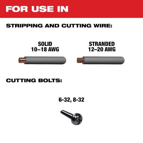 Main product image of 1000V Insulated 10-20 AWG Wire Stripper & Cutter