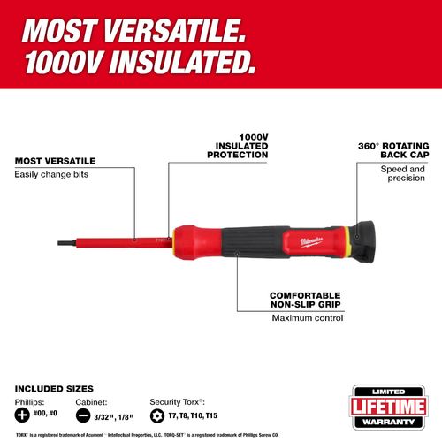 Main product image of 8-in-1 1000V Insulated Precision Multi-Bit Screwdriver