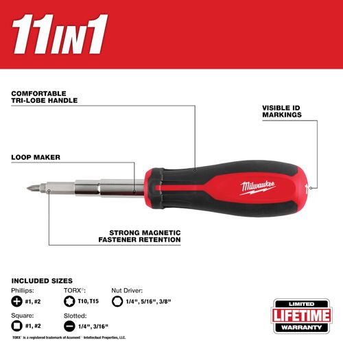 Main product image of 11-in-1 Magnetic Multi-Bit Screwdriver