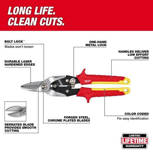 Main product image of Straight Cutting Aviation Snips