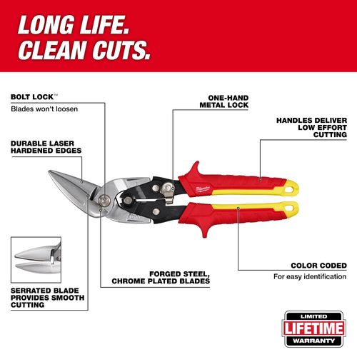 Main product image of Straight Cutting Offset Aviation Snips