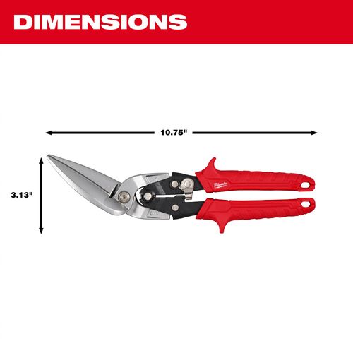 Main product image of Left Offset Long Cut Aviation Snips