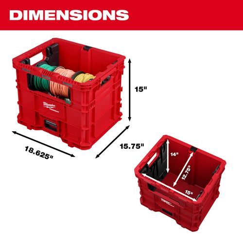 Main product image of PACKOUT Wire Pulling XL Crate, 48-22-8043
