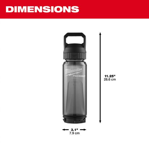 Main product image of PACKOUT 25oz Bottle with Chug Lid (Black)