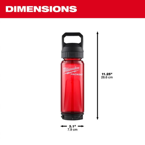 Main product image of PACKOUT 25oz Bottle with Chug Lid (Red)