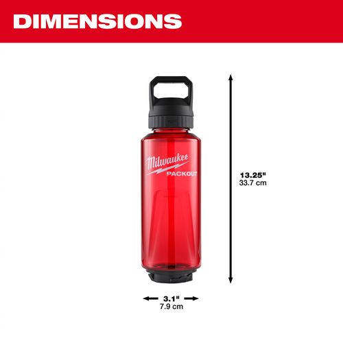 Main product image of PACKOUT 48oz Bottle with Chug Lid (Red)