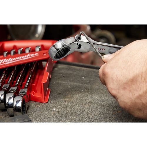 Main product image of 15 Piece SAE Flex Head Ratcheting Combination Wrench Set